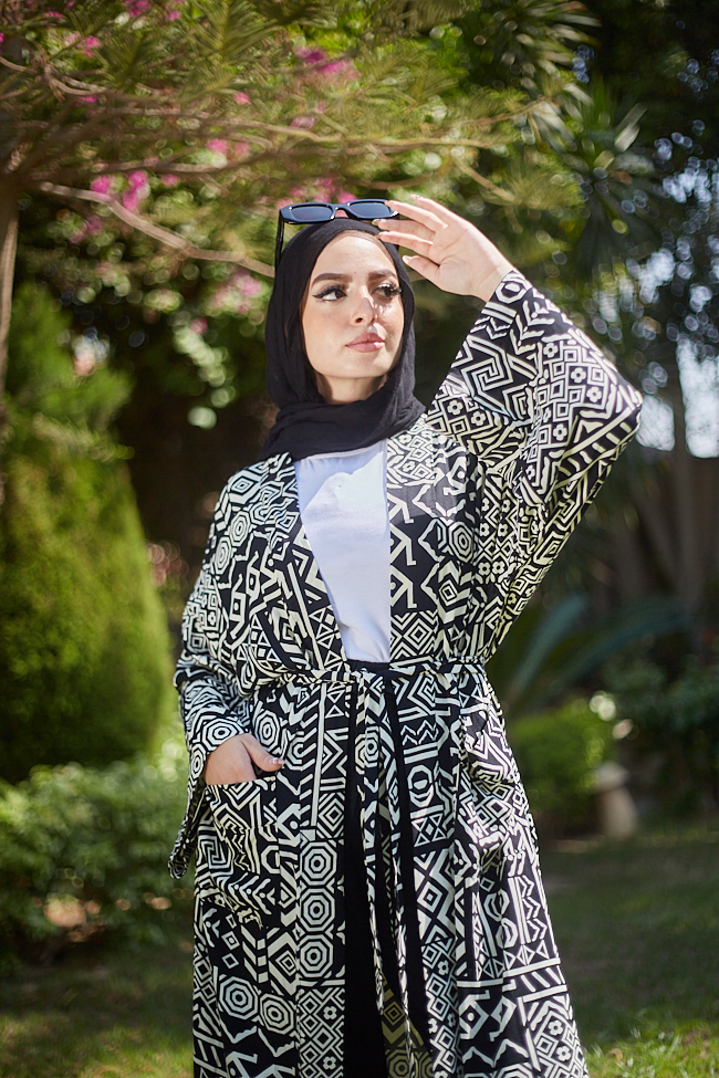 Long patterned Cardigan - BERIONY