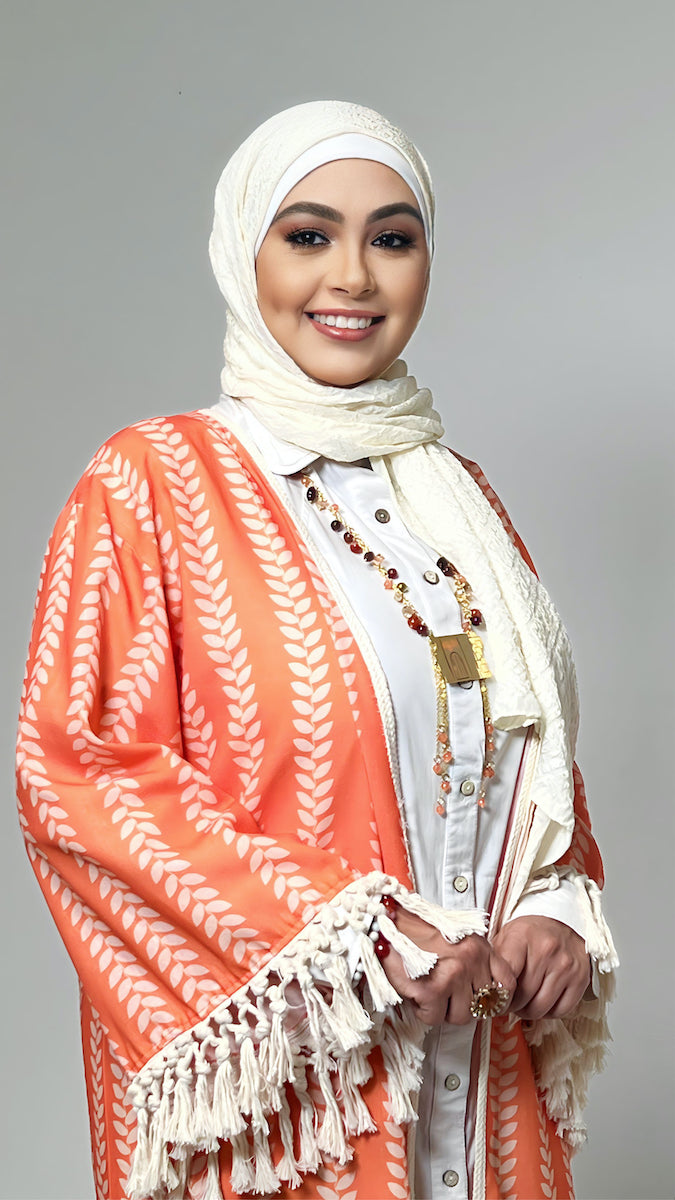Linen Printed Kaftan - BERIONY