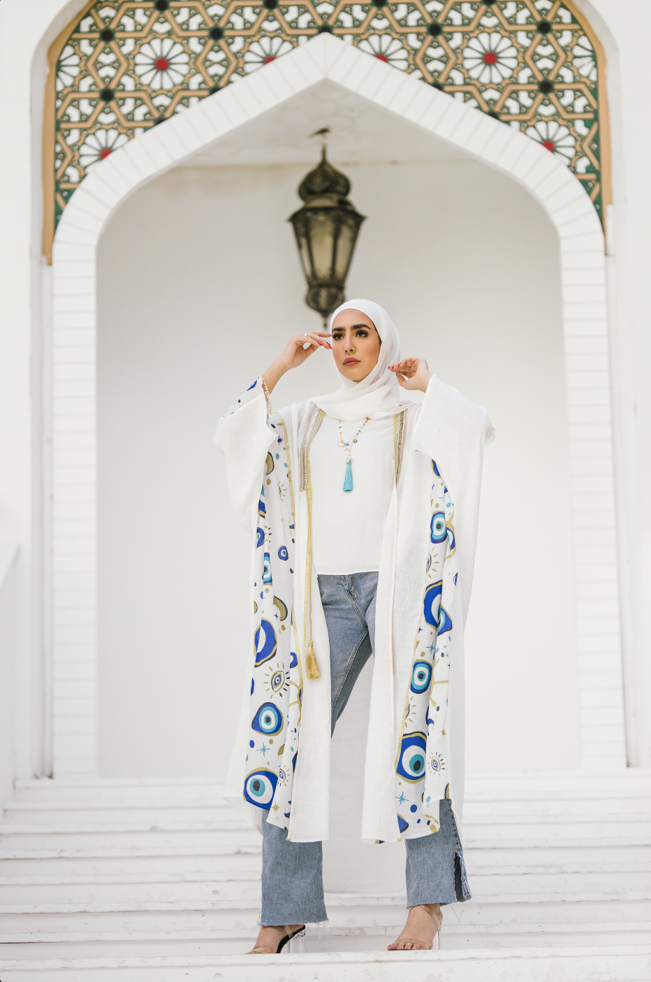 Blue Evil Eye Kaftan - BERIONY