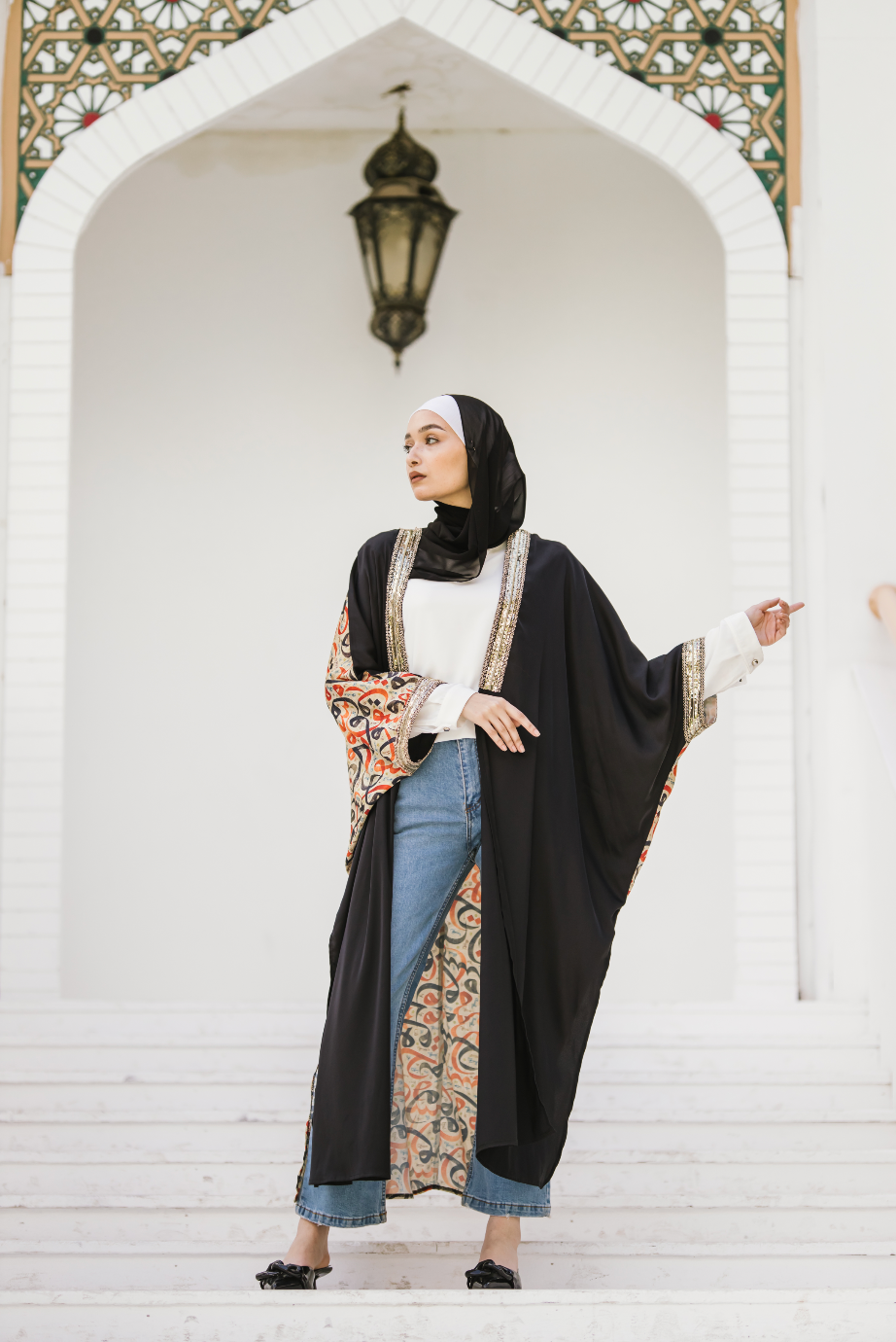 Kalemat - Arabic Pattern Kaftan - BERIONY