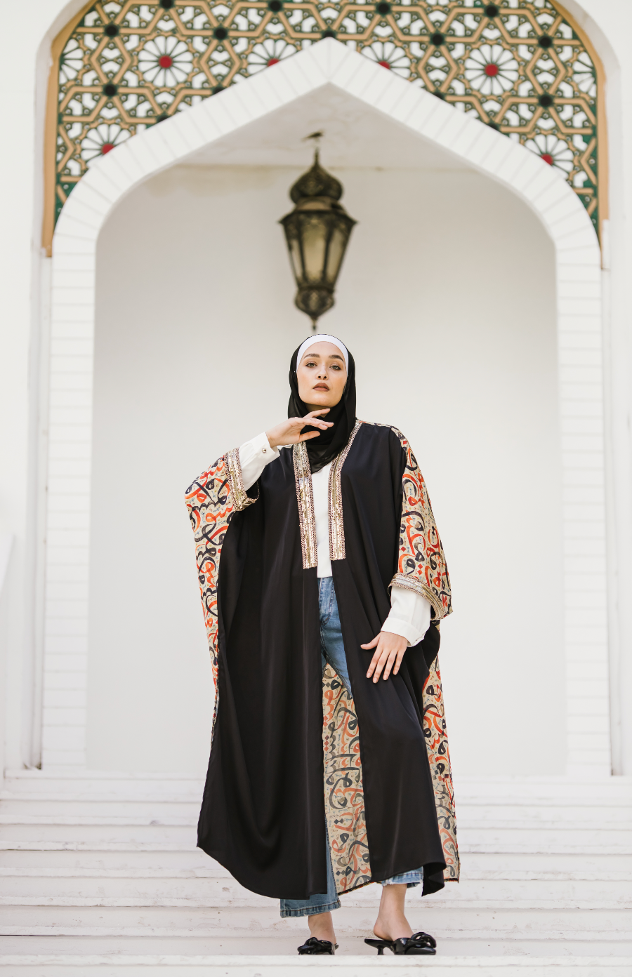 Kalemat - Arabic Pattern Kaftan - BERIONY