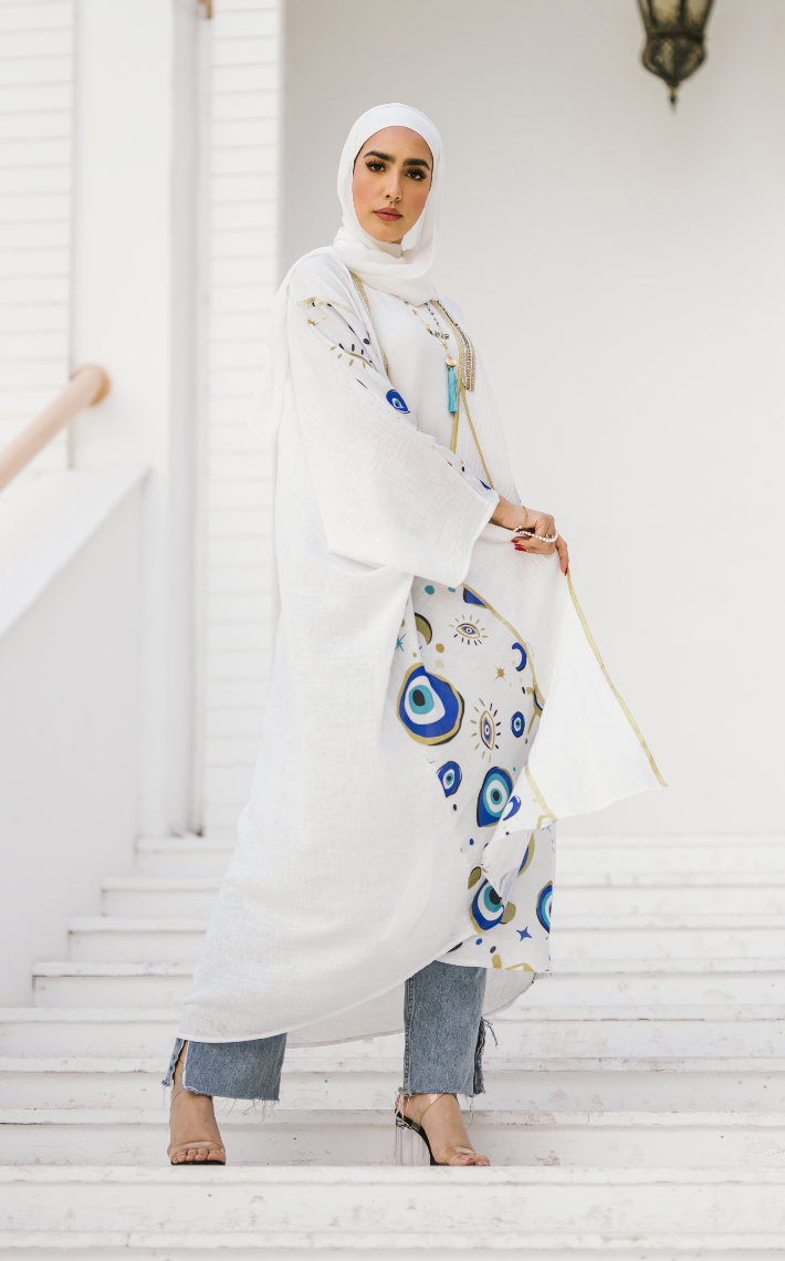 Blue Evil Eye Kaftan - BERIONY
