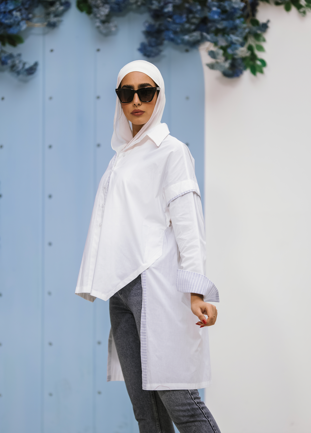 Long Back Blouse - BERIONY