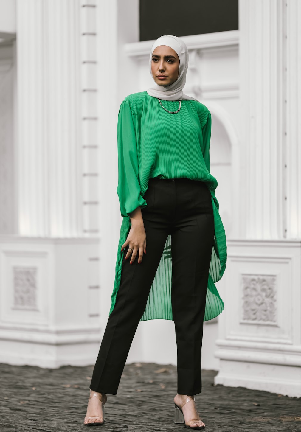 Pleated Blouse - BERIONY