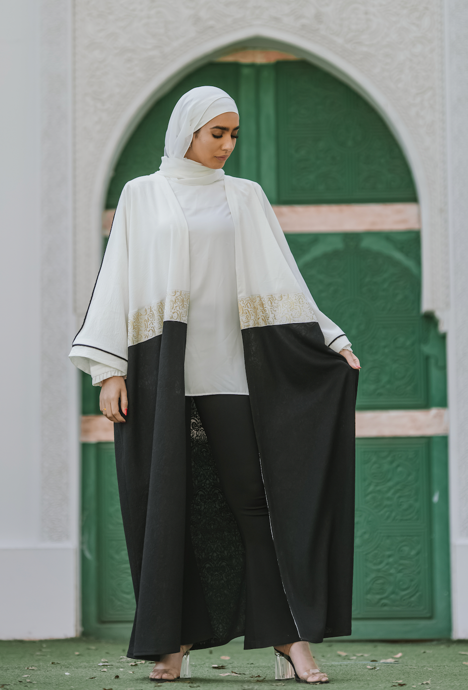 Gold Strip Kaftan - BERIONY