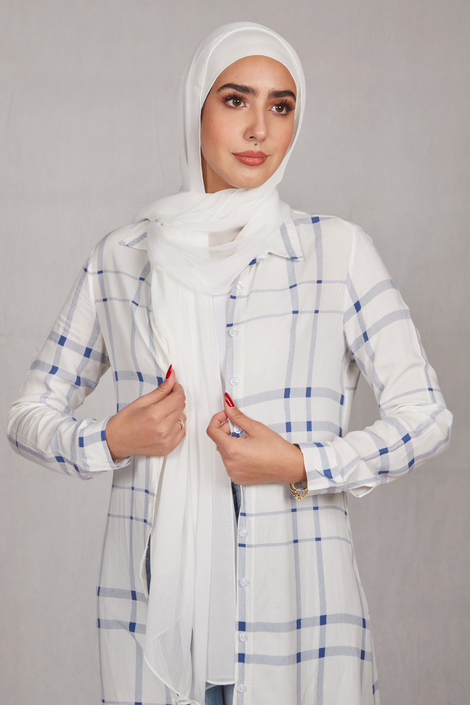 Small Checked Long Shirt - BERIONY