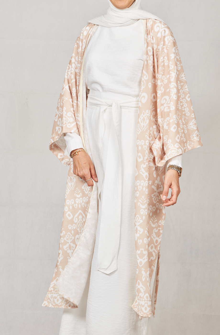 Long Patterned Kimono - BERIONY