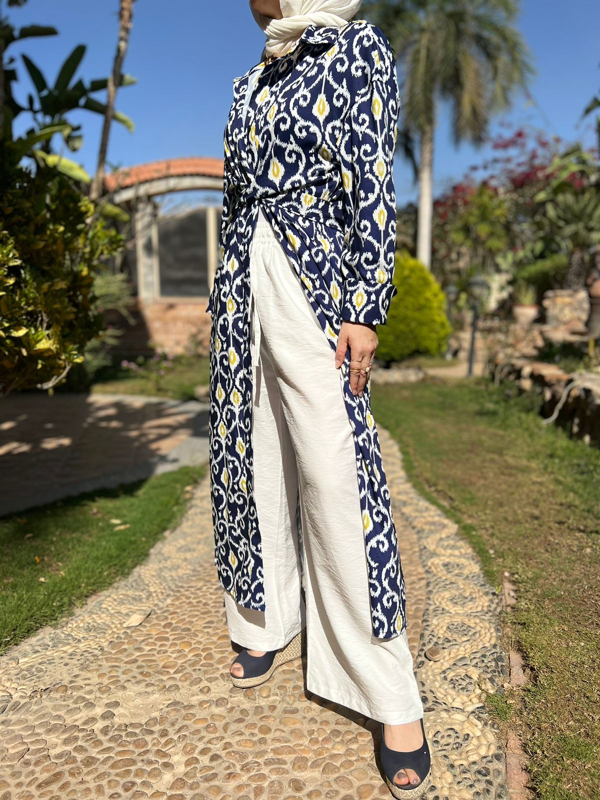 Long Patterned Shirt - BERIONY