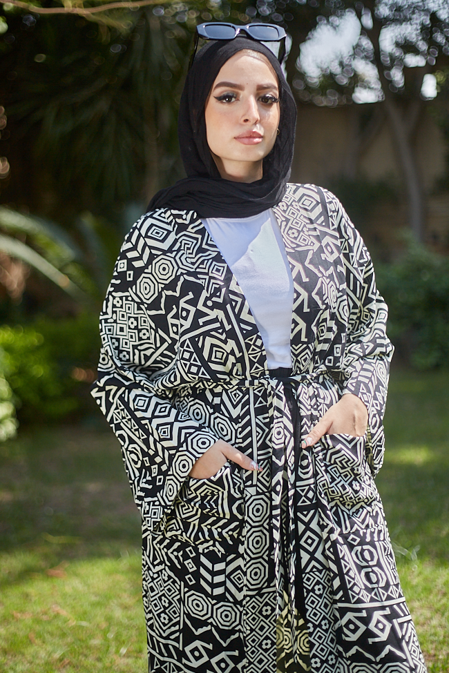 Long patterned Cardigan - BERIONY