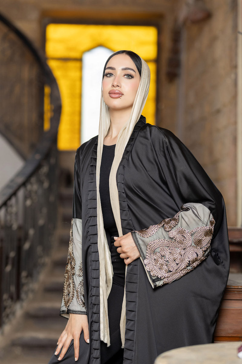 Arabian Pattern Sleeve Kaftan - BERIONY