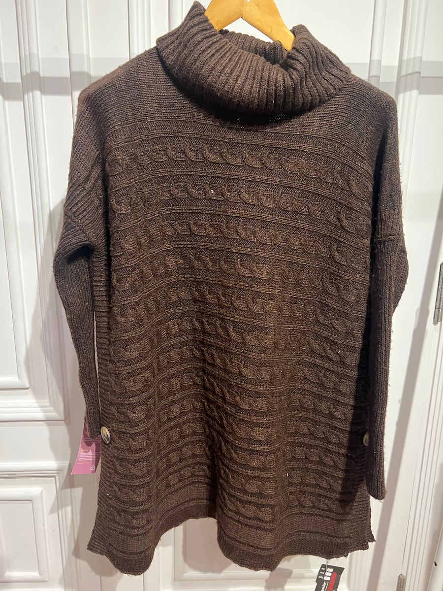 Open-side Turtleneck Sweater - BERIONY