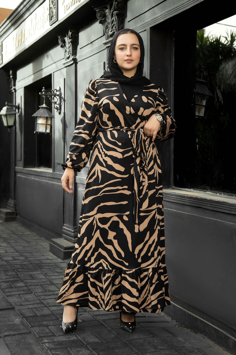 Tiger Print Dress - BERIONY