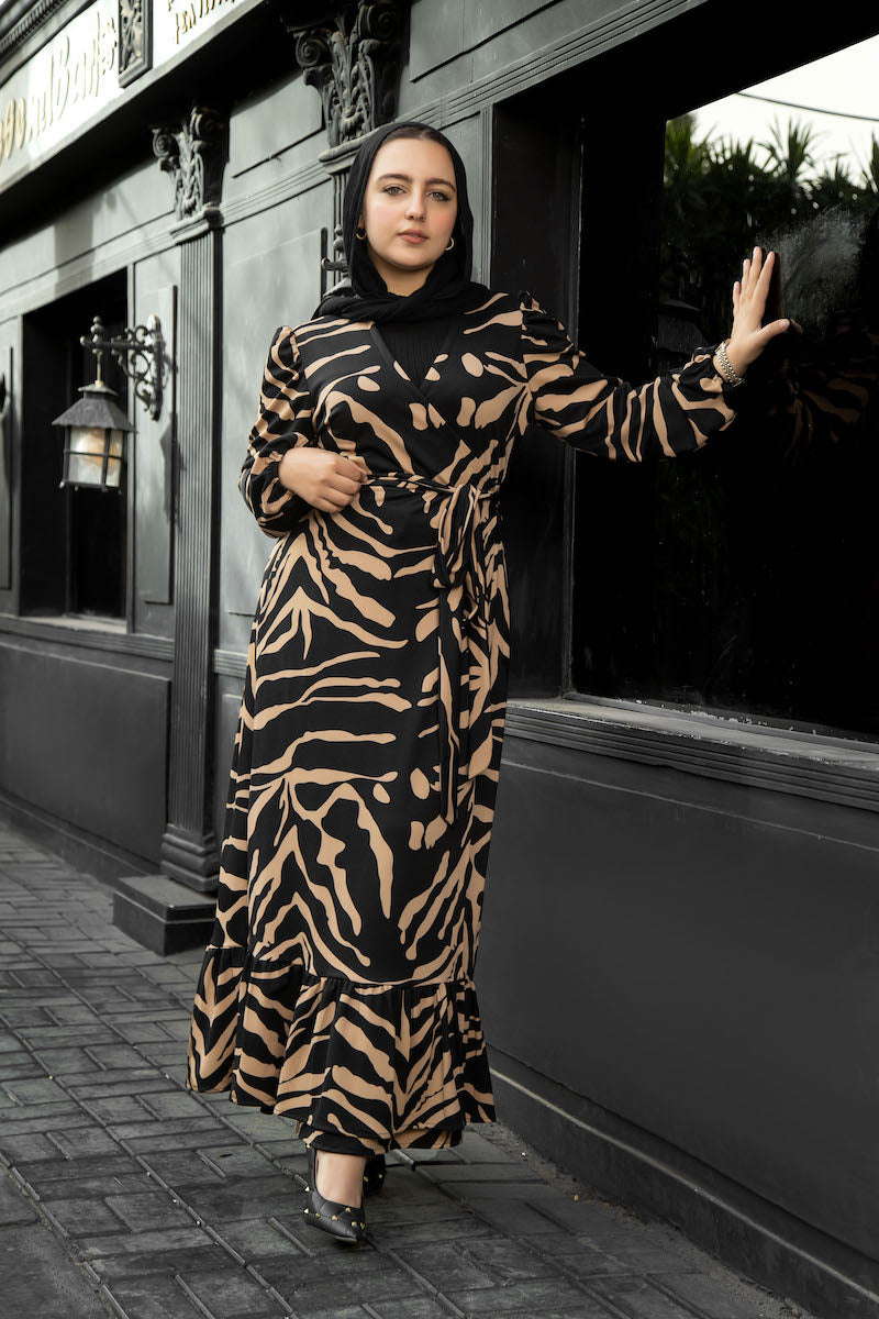 Tiger Print Dress - BERIONY