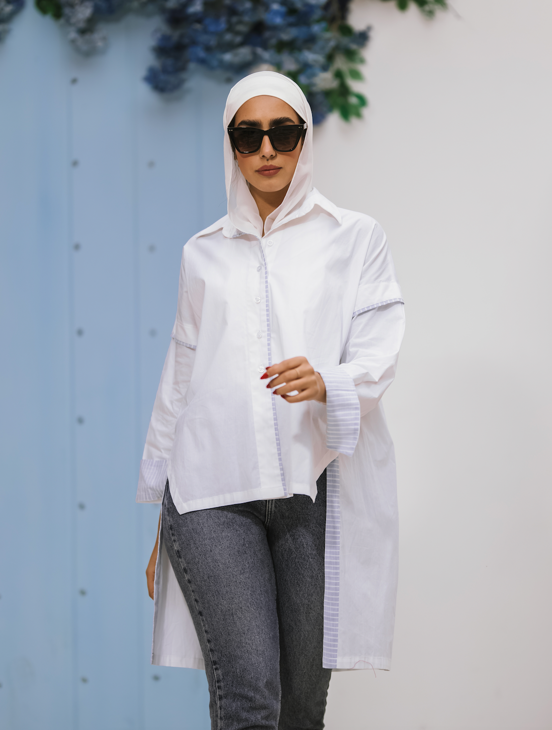 Long Back Blouse - BERIONY