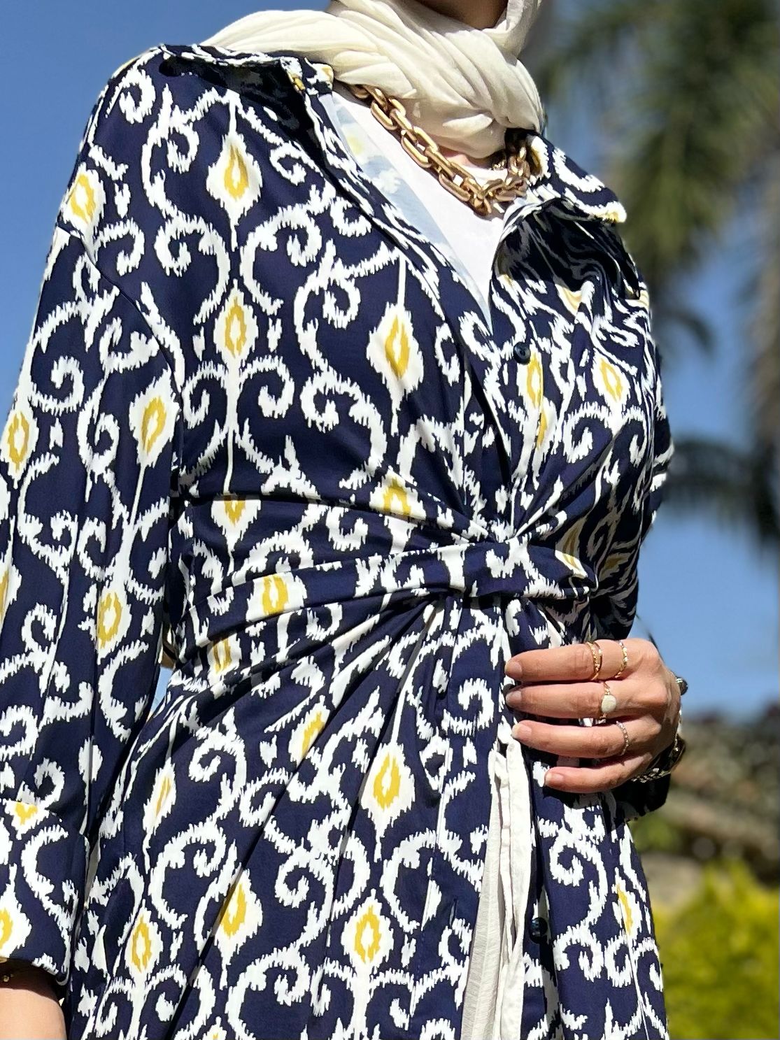 Long Patterned Shirt - BERIONY