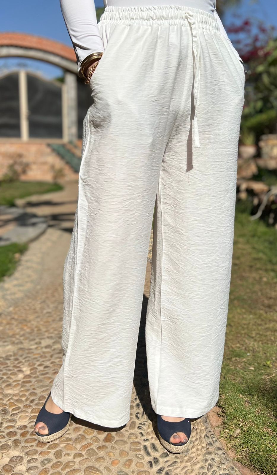 Wide Leg Pants - BERIONY